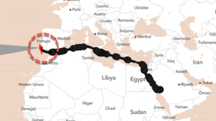 Отслеживание последнего танкера для реактивного топлива, направляющегося в Великобританию, по мере приближения к дефициту