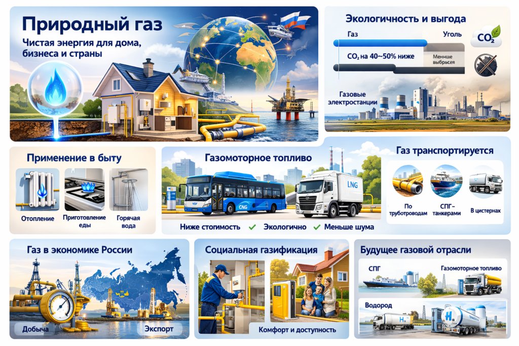 Преимущества природного газа: почему он остаётся ключевым энергоресурсом XXI века