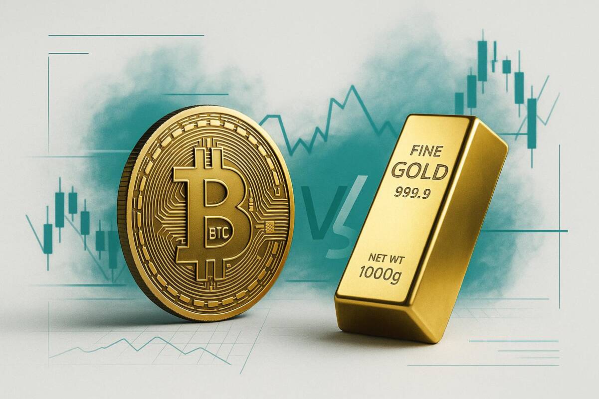 Золото против Биткойна: BTC оценивает $ 50 000 по мере роста настроений без риска